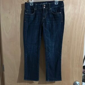 American Eagle Outfitters Blue Ankle Cropped Jeans